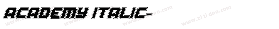 Academy Italic字体转换